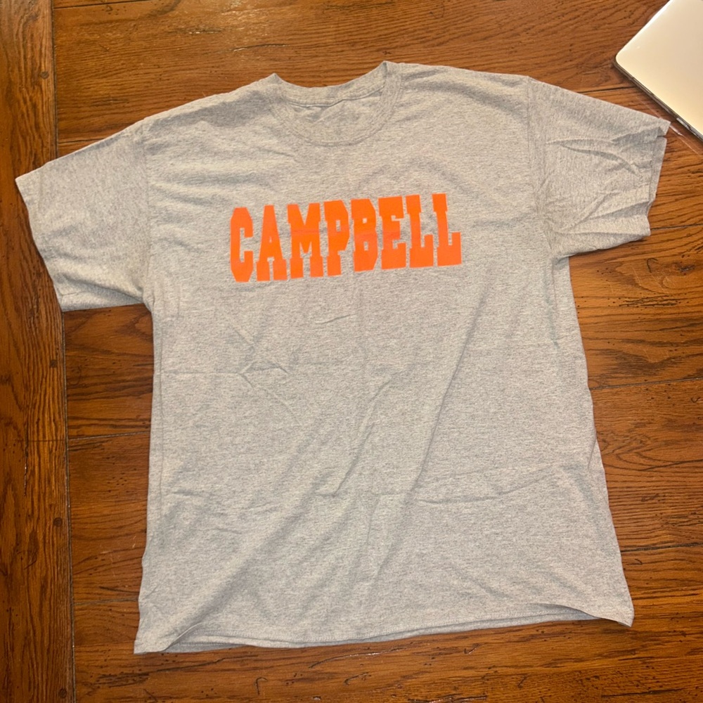 Campbell University Gray and Orange T-Shirt